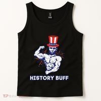 Abraham Lincoln History Buff Funny Weightlifting Workout Gym Tank Top thumb 2