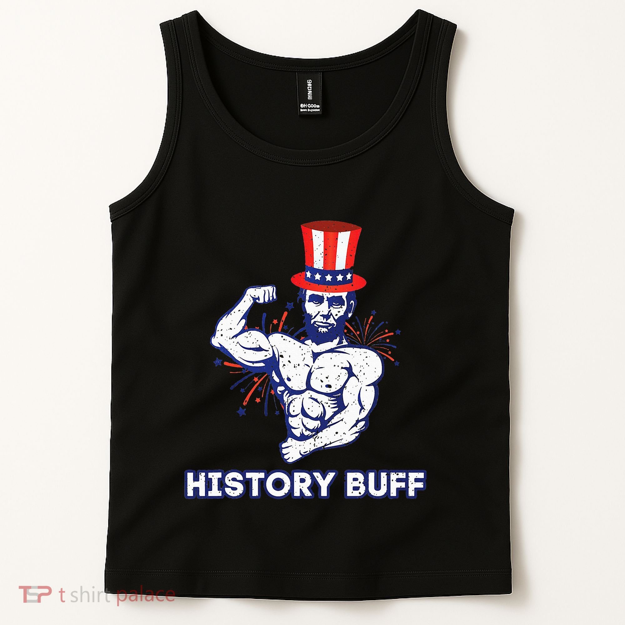 Abraham Lincoln History Buff Funny Weightlifting Workout Gym Tank Top