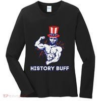 Abraham Lincoln History Buff Funny Weightlifting Workout Gym Women's Long Sleeve Shirt thumb 0