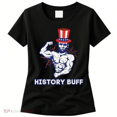 Abraham Lincoln History Buff Funny Weightlifting Workout Gym Women's T-Shirt