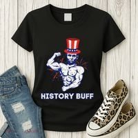 Abraham Lincoln History Buff Funny Weightlifting Workout Gym Women's T-Shirt thumb 3
