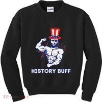 Abraham Lincoln History Buff Funny Weightlifting Workout Gym Kids Sweatshirt thumb 0