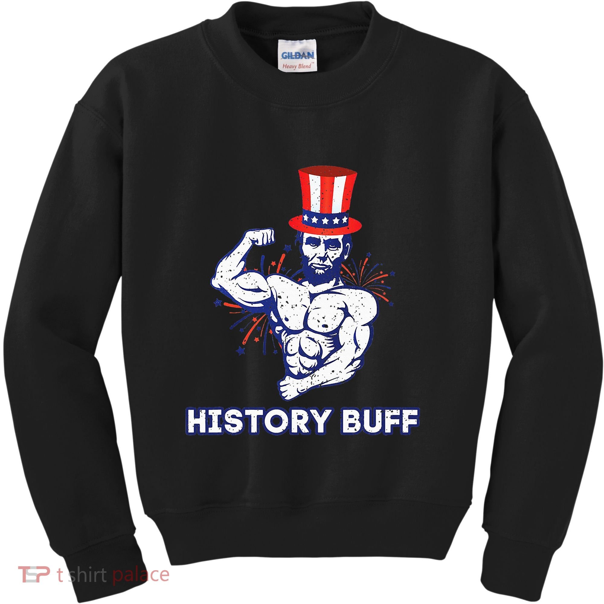 Abraham Lincoln History Buff Funny Weightlifting Workout Gym Kids Sweatshirt