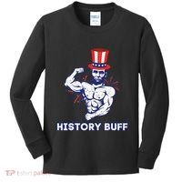 Abraham Lincoln History Buff Funny Weightlifting Workout Gym Kids Long Sleeve Shirt thumb 0