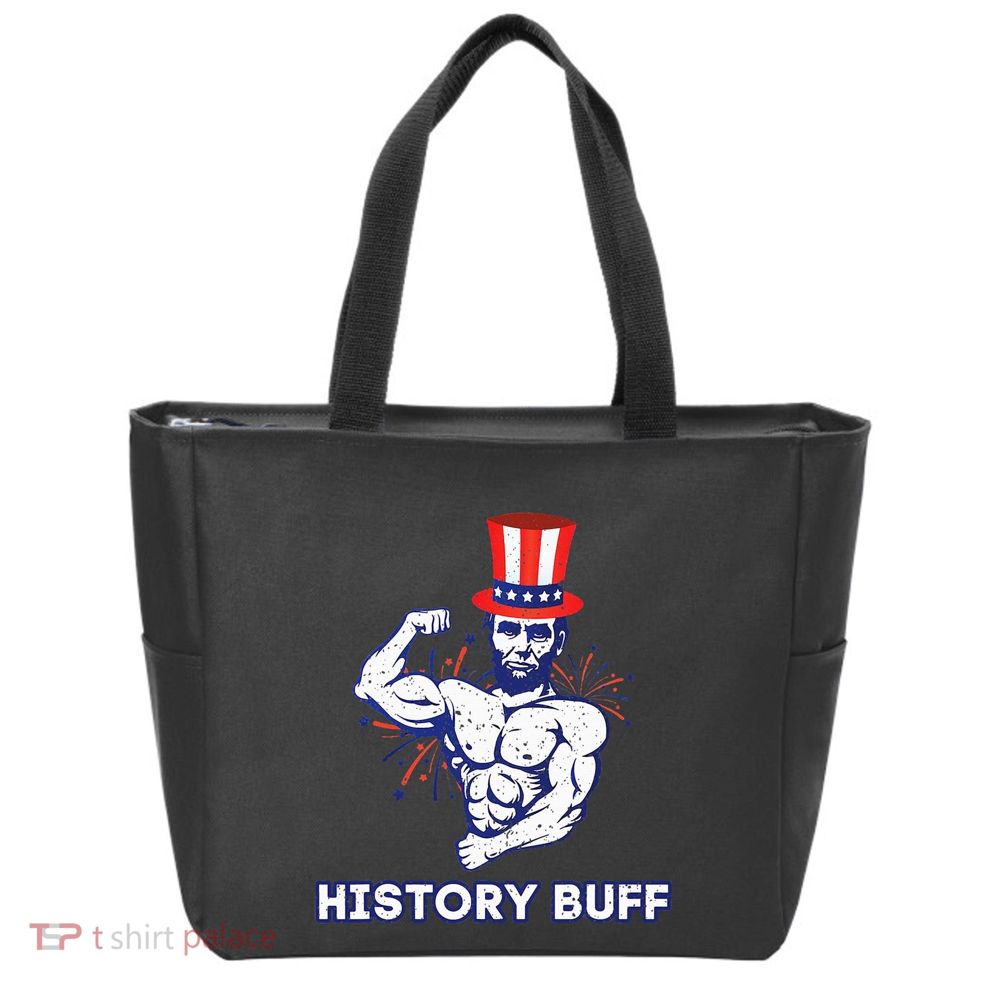 Abraham Lincoln History Buff Funny Weightlifting Workout Gym Tote Bag