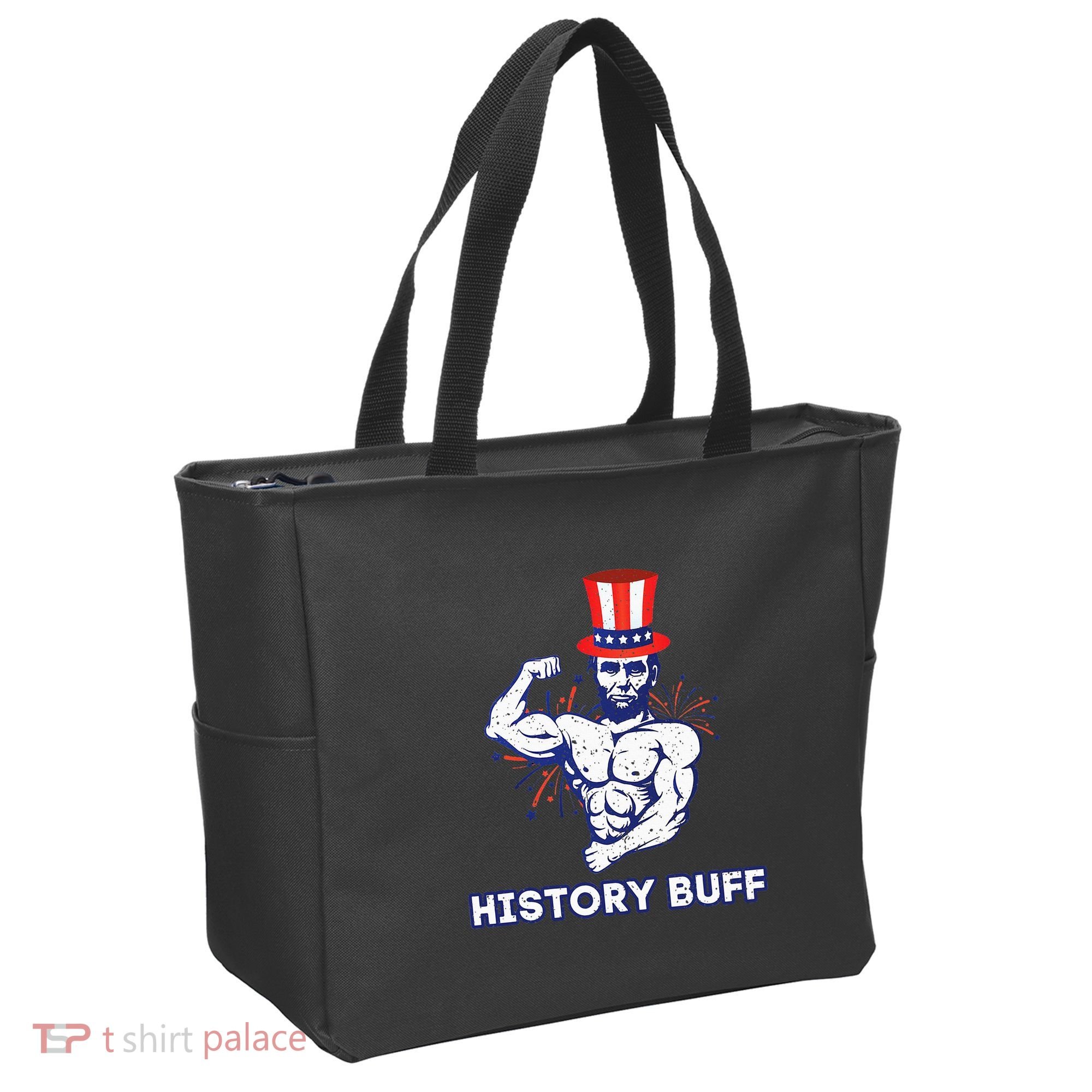 Abraham Lincoln History Buff Funny Weightlifting Workout Gym Tote Bag