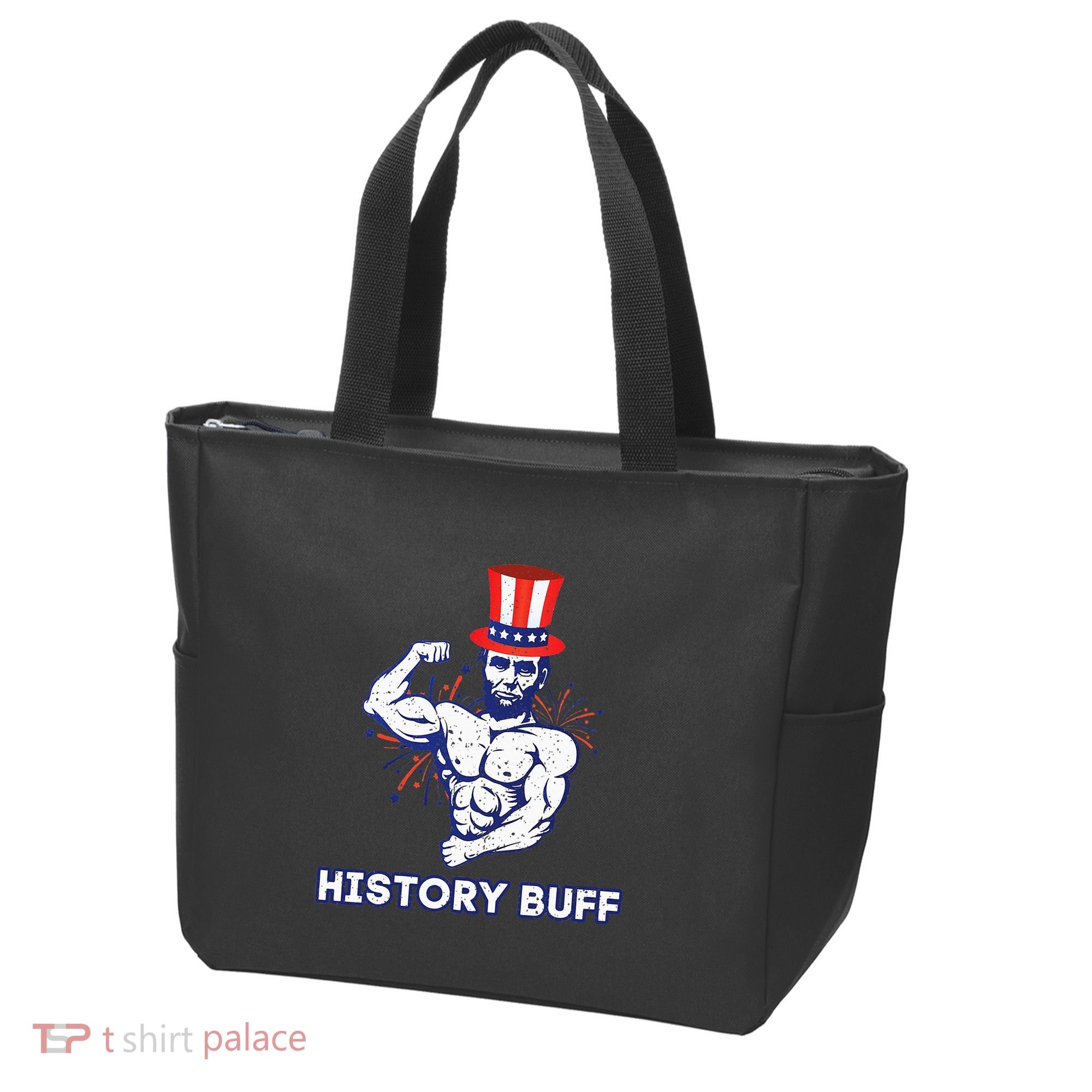 Abraham Lincoln History Buff Funny Weightlifting Workout Gym Tote Bag