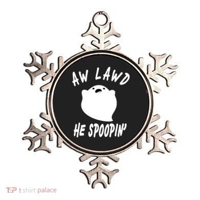 Aw Lawd He Spoopin' Concerned Ghost Design Ornament