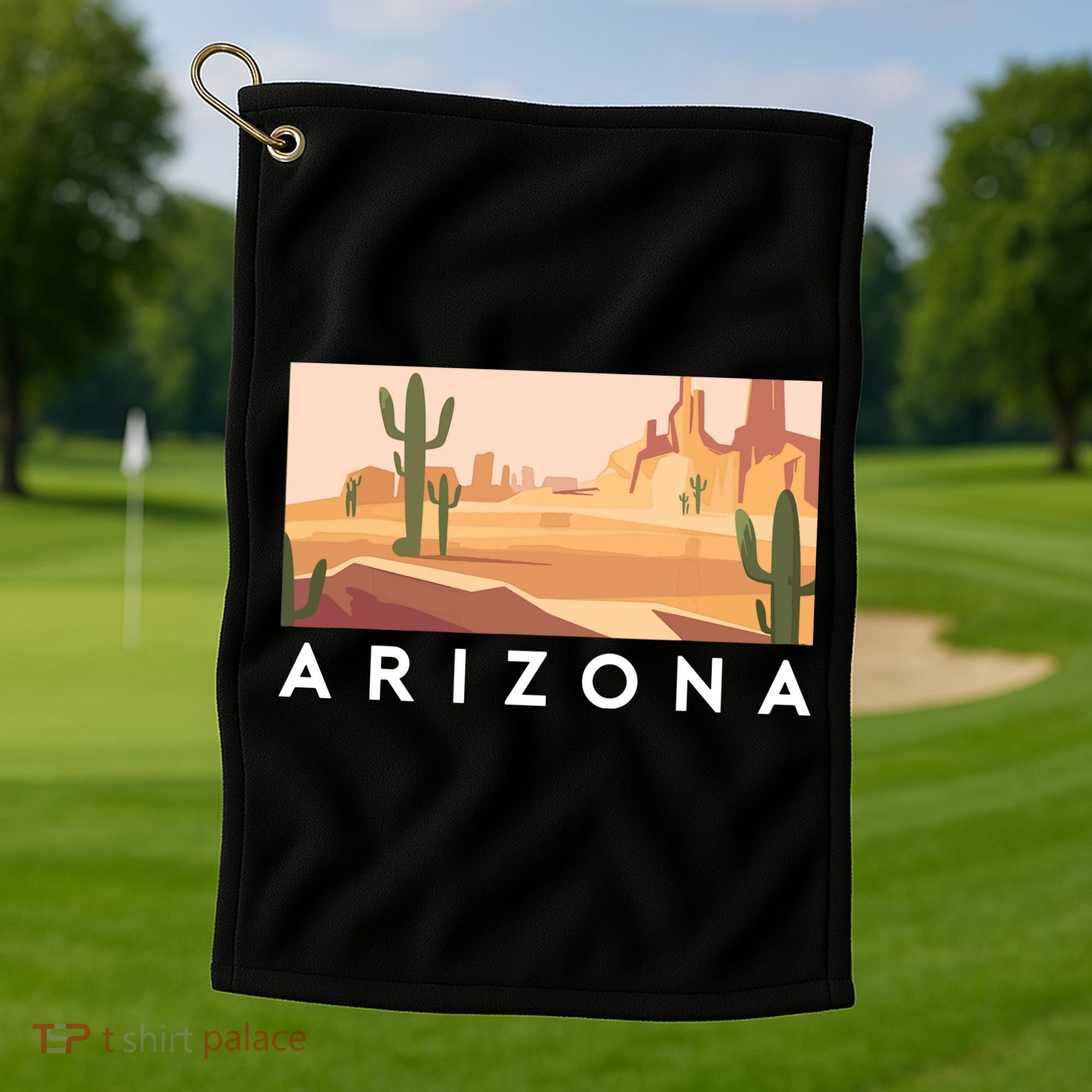 Arizona Lover Holiday Mountain Nature Golf Towel