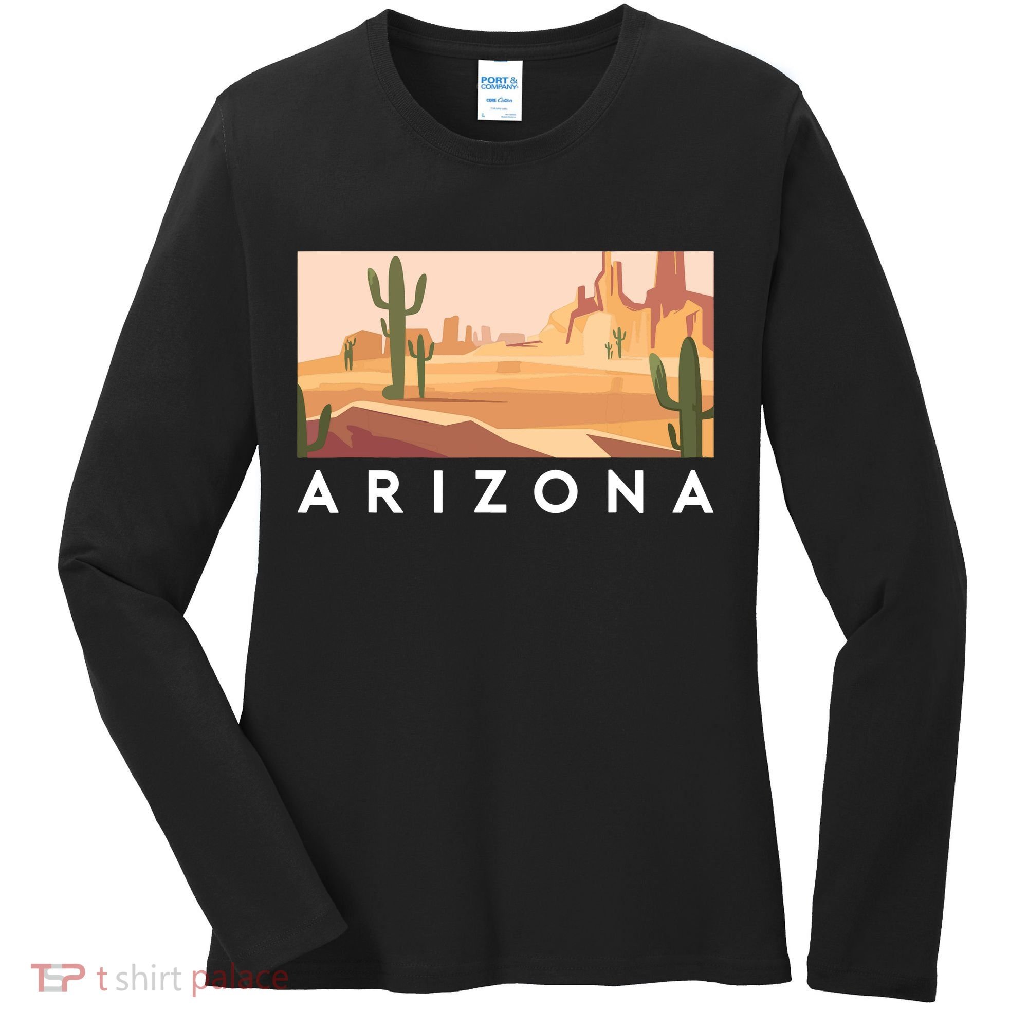 Arizona Lover Holiday Mountain Nature Women's Long Sleeve Shirt