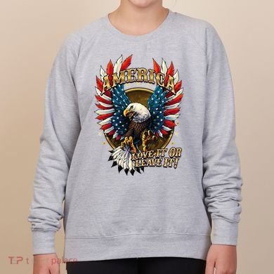 America Love It Or Leave It Patriotic Eagle Women's Sweatshirt