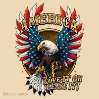 America Love It Or Leave It Patriotic Eagle Tote Bag thumb 4
