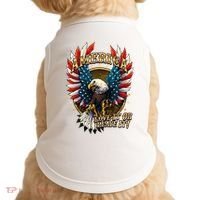 America Love It Or Leave It Patriotic Eagle Doggie Tank thumb 0