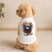 America Love It Or Leave It Patriotic Eagle Doggie Tank thumb 2