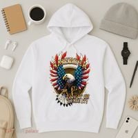 America Love It Or Leave It Patriotic Eagle Hoodie thumb 3