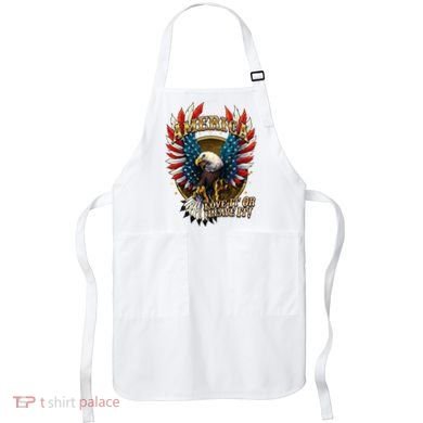 America Love It Or Leave It Patriotic Eagle Apron