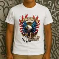 America Love It Or Leave It Patriotic Eagle T-Shirt thumb 3