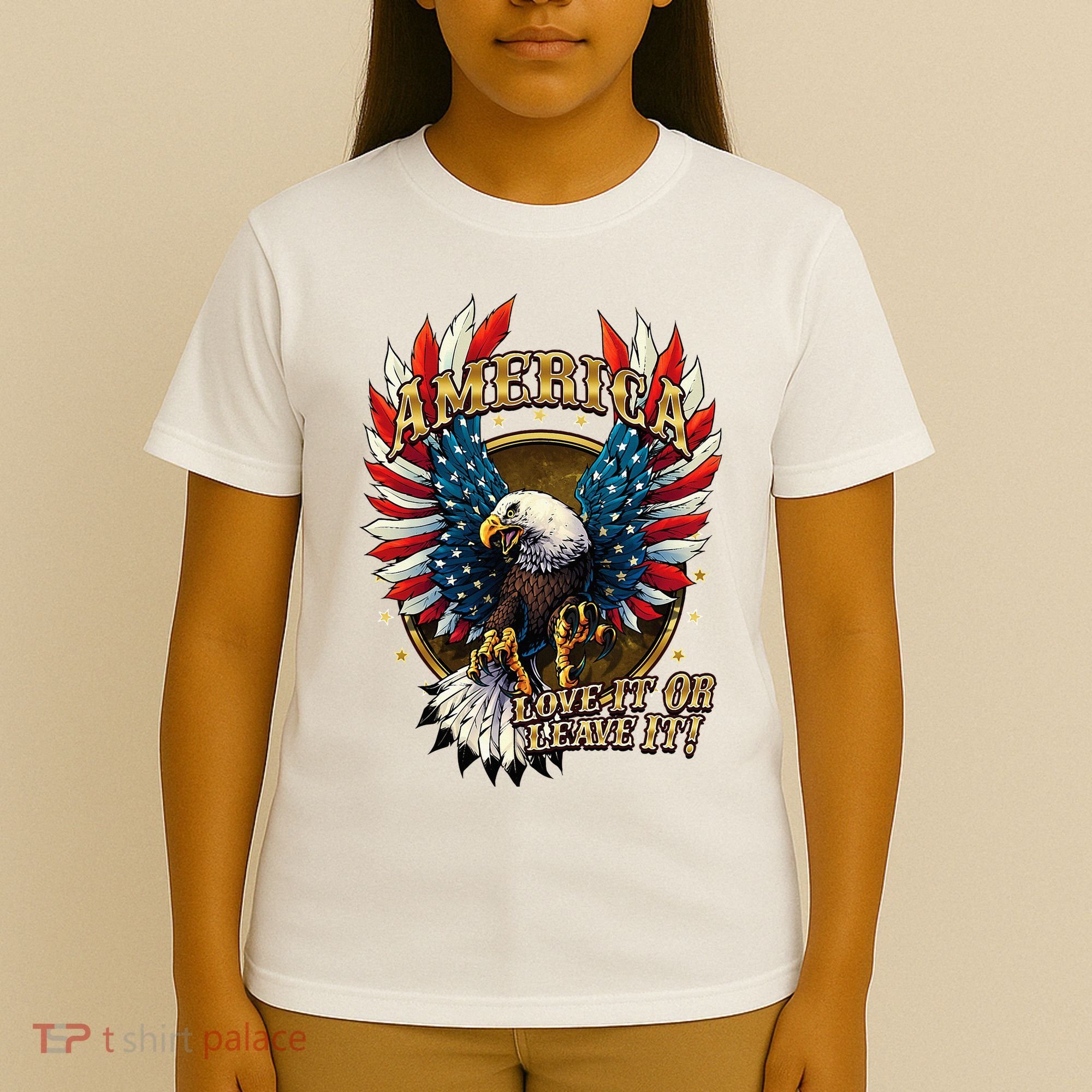 America Love It Or Leave It Patriotic Eagle T-Shirt