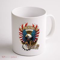 America Love It Or Leave It Patriotic Eagle Coffee Mug thumb 1