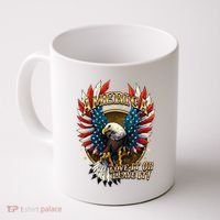 America Love It Or Leave It Patriotic Eagle Coffee Mug thumb 0