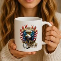America Love It Or Leave It Patriotic Eagle Coffee Mug thumb 3