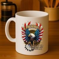 America Love It Or Leave It Patriotic Eagle Coffee Mug thumb 4