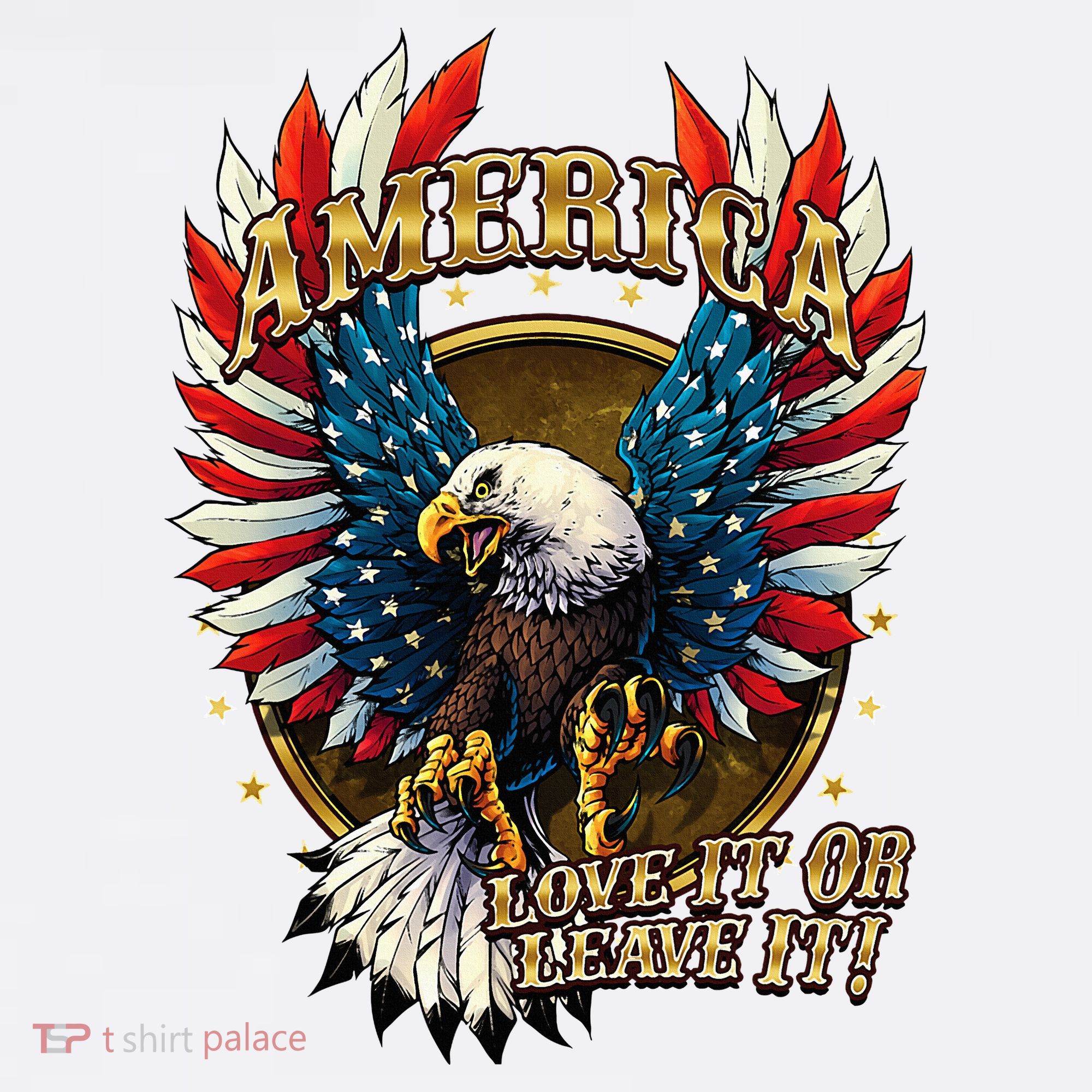 America Love It Or Leave It Patriotic Eagle Women's Hoodie