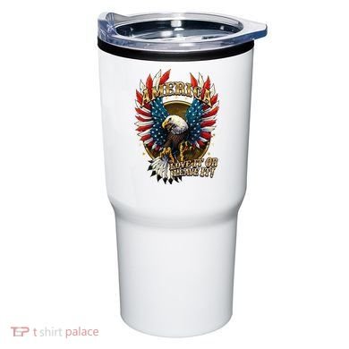 America Love It Or Leave It Patriotic Eagle Tumbler