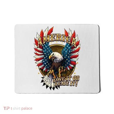 America Love It Or Leave It Patriotic Eagle Mousepad