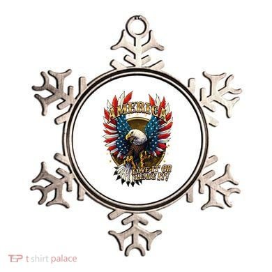 America Love It Or Leave It Patriotic Eagle Ornament