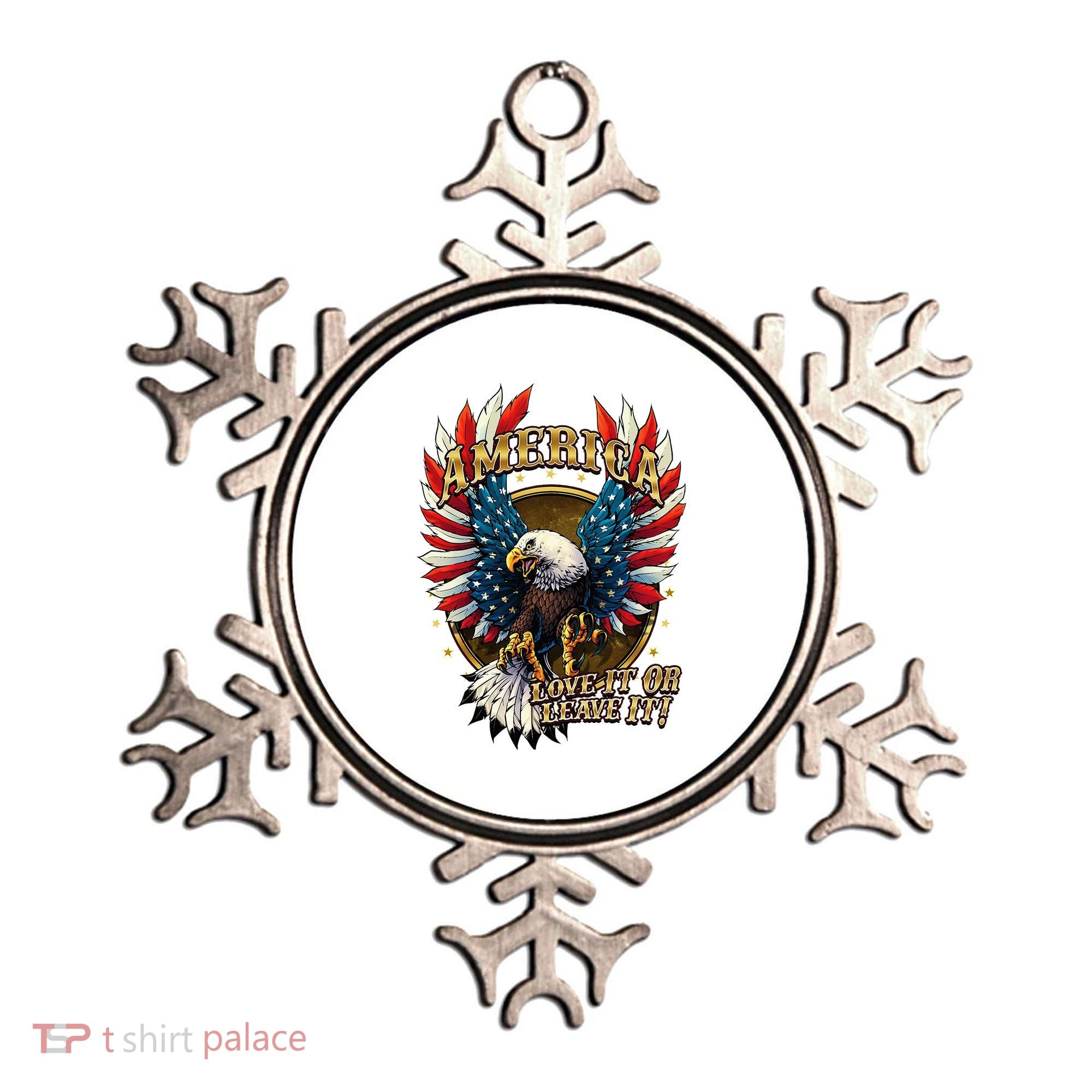 America Love It Or Leave It Patriotic Eagle Ornament