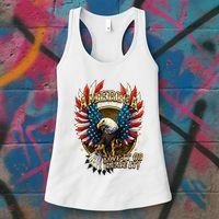 America Love It Or Leave It Patriotic Eagle Women's Tank Top thumb 3