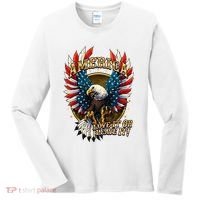 America Love It Or Leave It Patriotic Eagle Women's Long Sleeve Shirt thumb 0