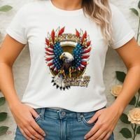 America Love It Or Leave It Patriotic Eagle Women's T-Shirt thumb 2