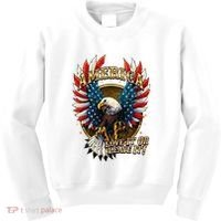 America Love It Or Leave It Patriotic Eagle Kids Sweatshirt thumb 0