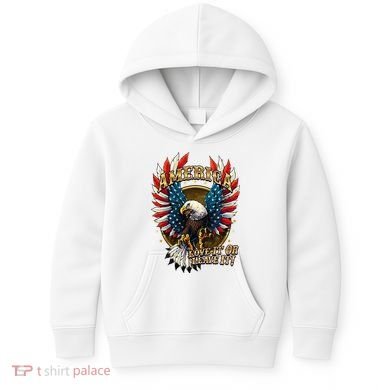 America Love It Or Leave It Patriotic Eagle Kids Hoodie