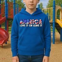 America Love It Or Leave It Kids Hoodie thumb 2
