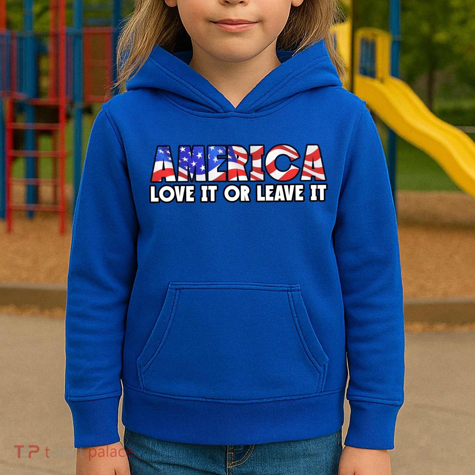 America Love It Or Leave It Kids Hoodie