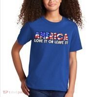 America Love It Or Leave It Kids T-Shirt thumb 2