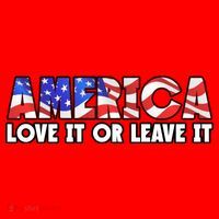 America Love It Or Leave It Santa Hat thumb 1