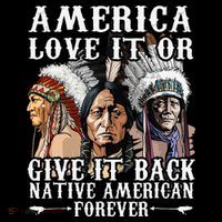 America Love It Or Give It Back Native American Forever Women's Hoodie thumb 2