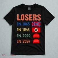 Antitrump Losers In 1865 Losers In 1945 Losers In 2020 T-Shirt thumb 5