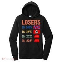 Antitrump Losers In 1865 Losers In 1945 Losers In 2020 Women's Hoodie thumb 0