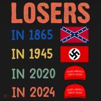 Antitrump Losers In 1865 Losers In 1945 Losers In 2020 Women's Hoodie thumb 2