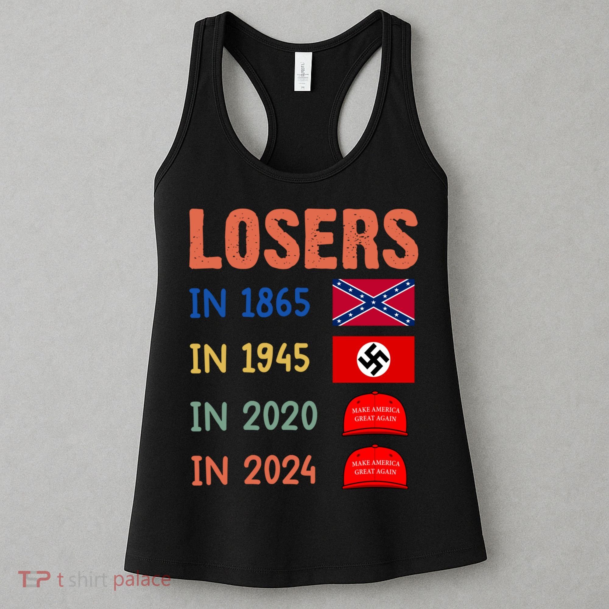 Antitrump Losers In 1865 Losers In 1945 Losers In 2020 Women's Tank Top