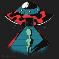 Alien Entering UFO Women's Sweatshirt thumb 2