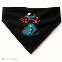Alien Entering UFO USA-Made Doggie Bandana thumb 0