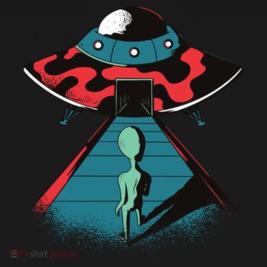 Alien Entering UFO Infant Fleece One Piece