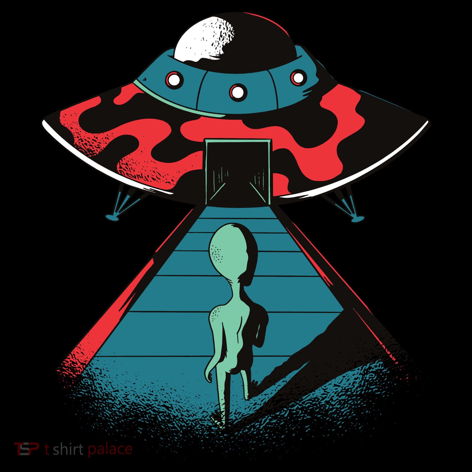 Alien Entering UFO Bucket Hat