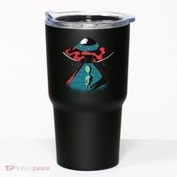 Alien Entering UFO Tumbler thumb 0